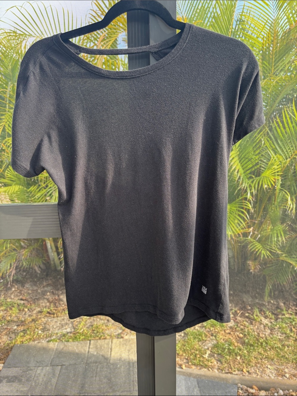 Victoria's Secret Black Short Sleeve Crew Top